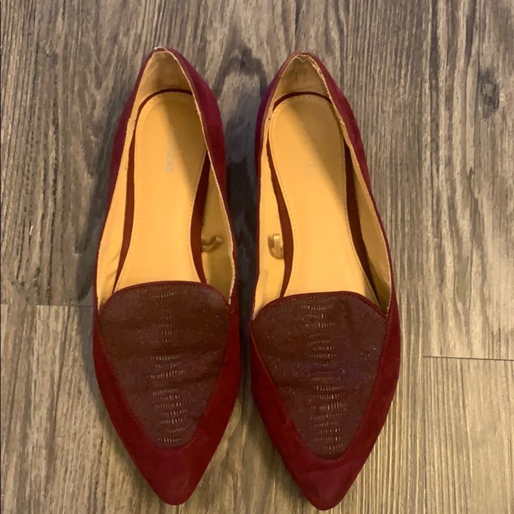 Business Burgundy/maroon flats